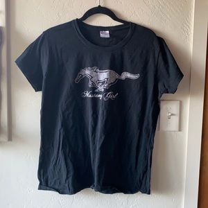 mustang girl bedazzled shirt